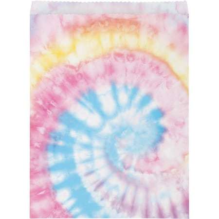 Creative Converting Tie Dye Party Paper Treat Bags, 6.5"x8.75", 96PK 350532
